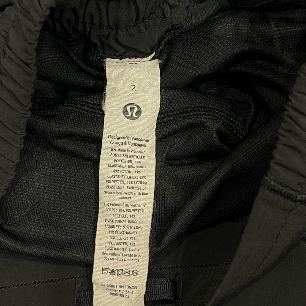 lululemon athletica Black Athletic Shorts - Picture 2 of 4